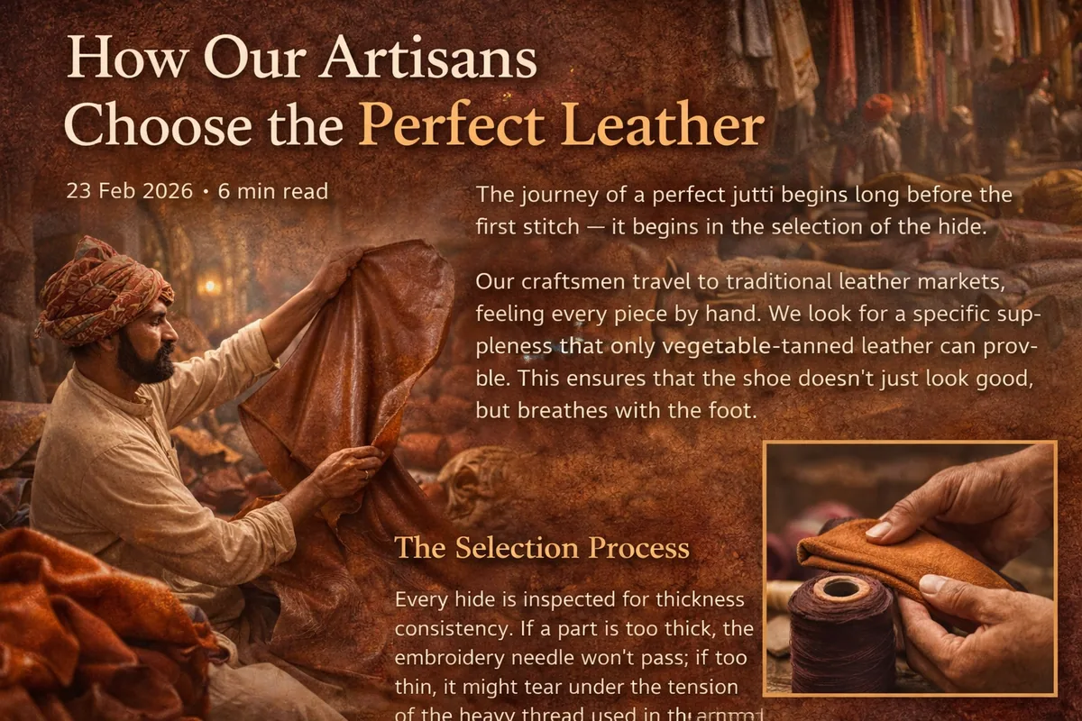 How Our Artisans Choose the Perfect Leather