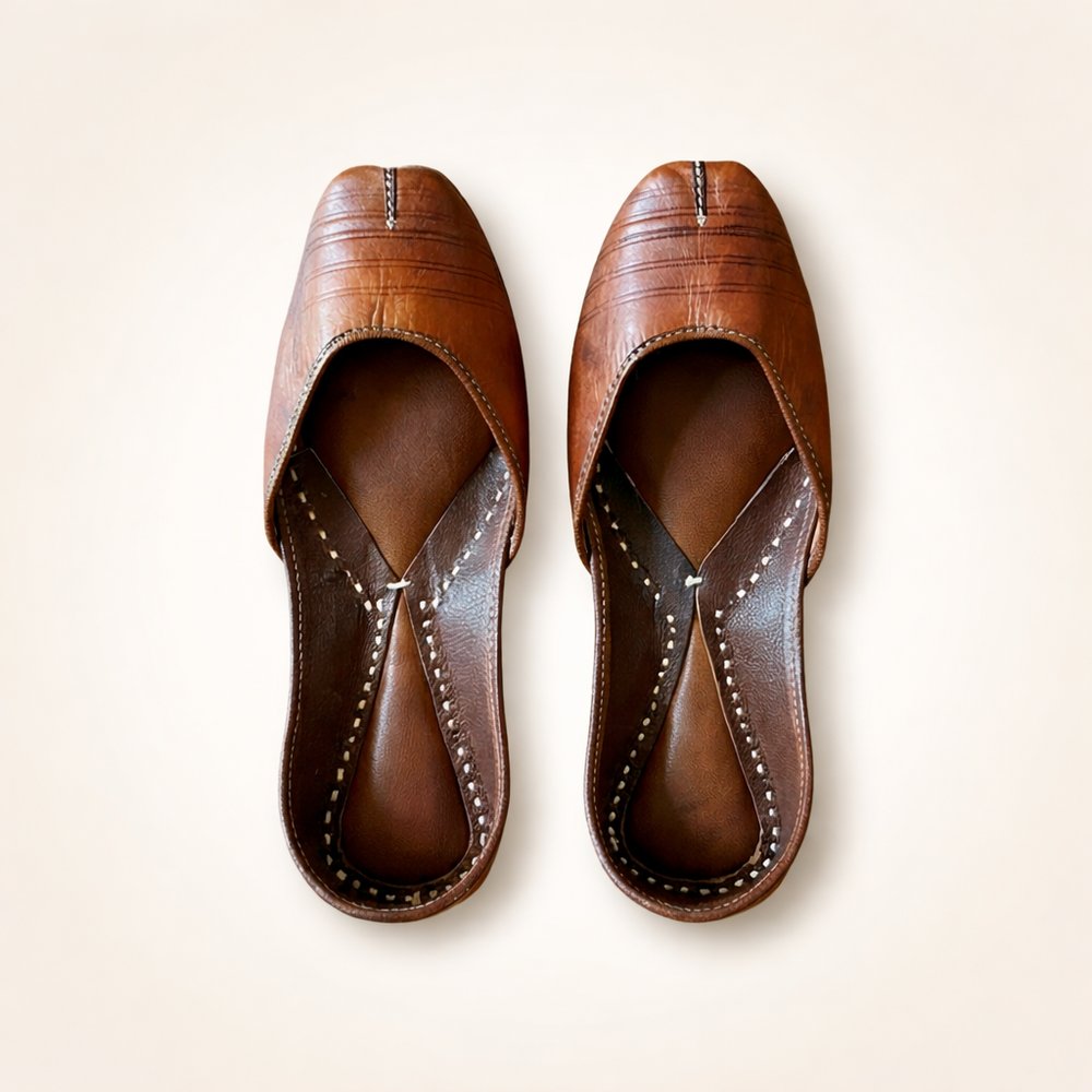 Classic Brown Leather Jutti