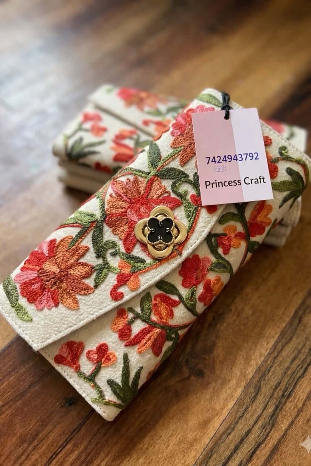 Kashmiri Floral Embroidered Handcrafted